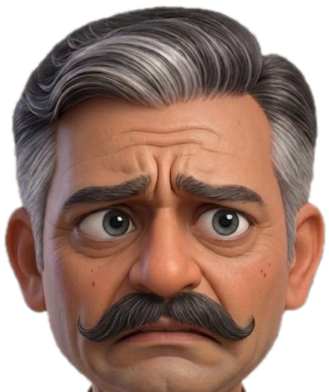 Papa, worried